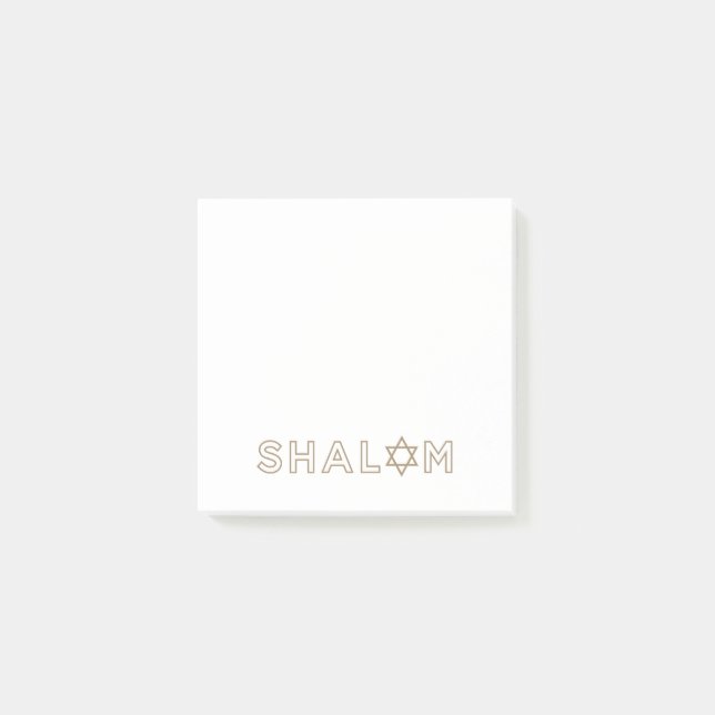 Notas Post-it® Shalom Post-It Notes (Anverso)