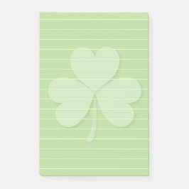 Notas Post-it® Shamrock con líneas rotas