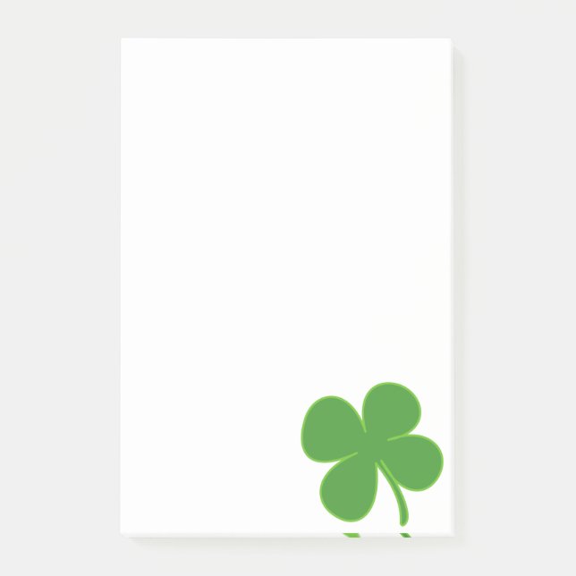 Notas Post-it® Shamrock irlandés (Anverso)