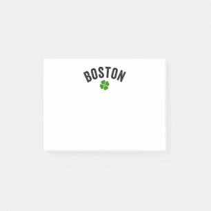 Notas Post-it® Shamrock irlandés en Boston