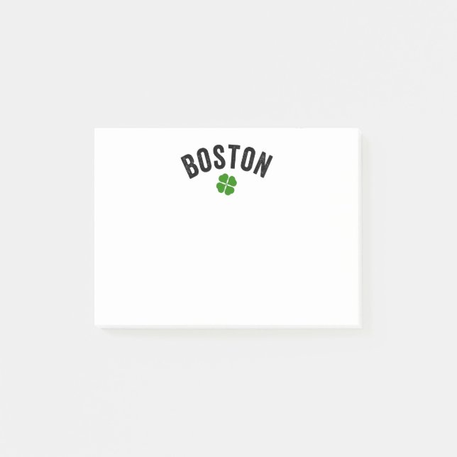Notas Post-it® Shamrock irlandés en Boston (Anverso)