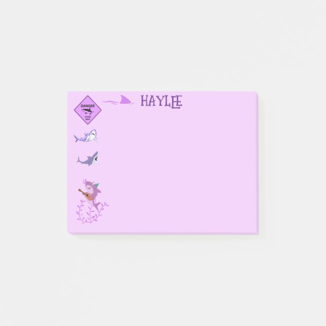 Notas Post-it® Sharkie friend post it note (Anverso)