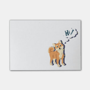 Notas Post-it® Shiba pensativo Inu