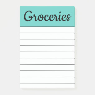 Notas Post-it® Shopping Grocery Post It Notes Gift
