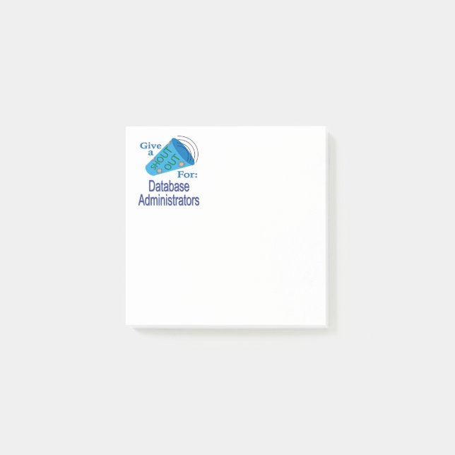 Notas Post-it® Shout para administradores de bases de datos (Anverso)
