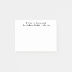 Notas Post-it® Si al principio no tienes éxito, entonces... Perso
