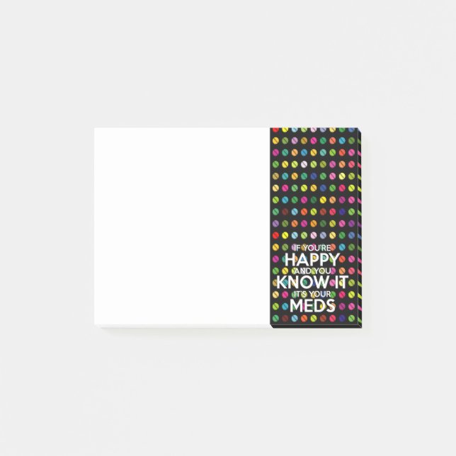 NOTAS POST-IT® SI ERES FELIZ Y LO SABES (Anverso)