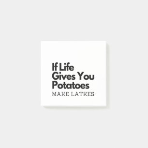Notas Post-it® Si la vida te da papas, ponte freno