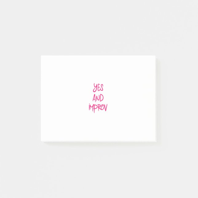 Notas Post-it® Sí y cita Improvisational de Improv de la (Anverso)