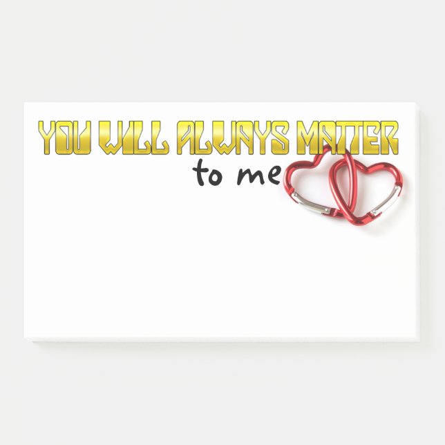 Notas Post-it® Siempre Me Importarás (Anverso)