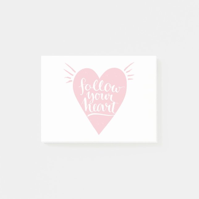 Notas Post-it® Siga su corazón (Anverso)