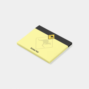 Notas Post-it® Signo de advertencia canguro