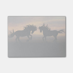 Notas Post-it® Silhouette de Caballos Salvajes