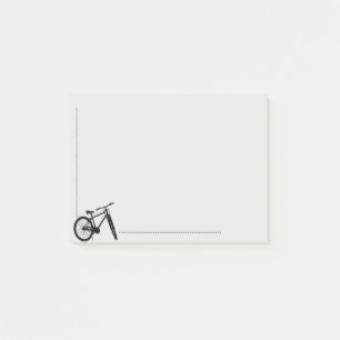 Notas Post-it® Silhouette de ciclismo de bicicleta