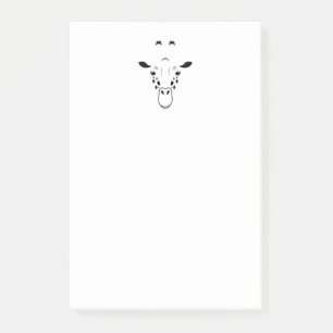 Notas Post-it® Silhouette de jirafa cara