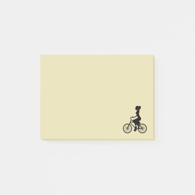 Notas Post-it® Silhouette Retro Chica (Anverso)