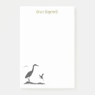Notas Post-it® Silhouettes de la Gran Garza Azul