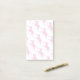 Notas Post-it® Silueta blanca y rosa caliente de cebra (Escritorio)