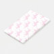 Notas Post-it® Silueta blanca y rosa caliente de cebra (En perspectiva)