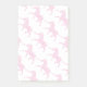 Notas Post-it® Silueta blanca y rosa caliente de cebra (Anverso)
