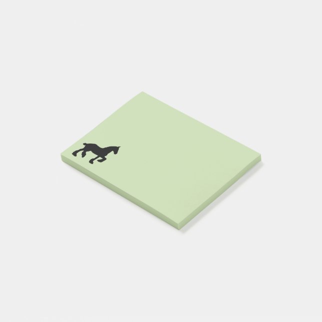 Notas Post-it® Silueta de caballo de tiro (En perspectiva)