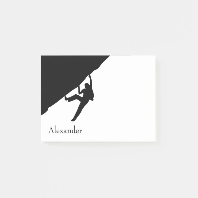 Notas Post-it® Silueta de escalada de roca (Anverso)