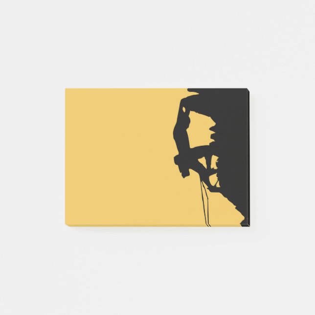 Notas Post-it® Silueta de escalada de rock (Anverso)
