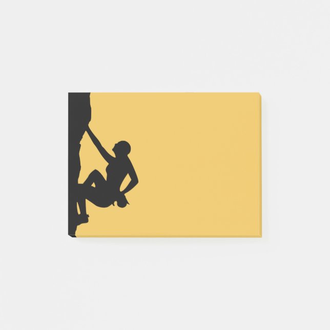 Notas Post-it® Silueta de escalada de rock (Anverso)