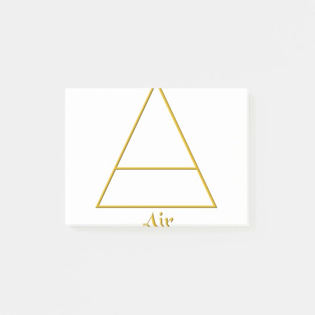 Notas Post-it® Símbolo de elemento aéreo de Pagan caído (Anverso)