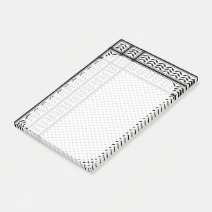 Notas Post-it® Símbolo de Keffiyeh del patrón de resistencia de P