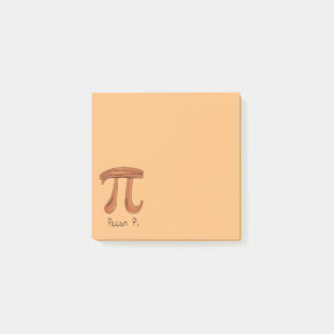 Notas Post-it® Símbolo de Pi Pecan Math Teacher Cute Kids