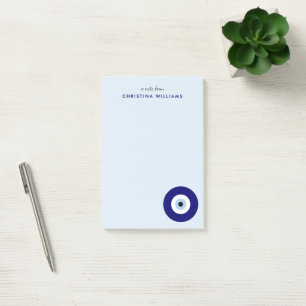 Notas Post-it® Símbolo de protección de ojos malvados azul person
