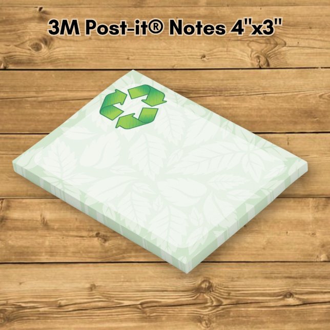 Notas Post-it® Símbolo de reciclaje (Subido por el creador)