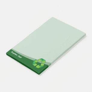 Notas Post-it® Símbolo de reciclaje
