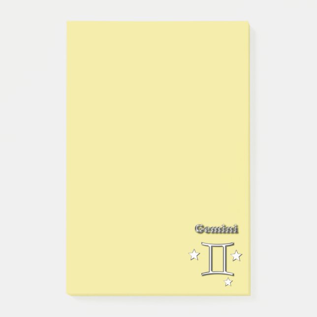 Notas Post-it® Símbolo del cromo de Gemini (Anverso)