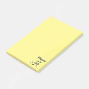 Notas Post-it® Símbolo del cromo de Piscis
