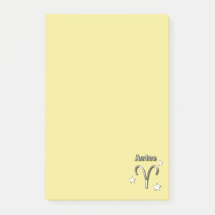 Notas Post-it® Símbolo del cromo del aries
