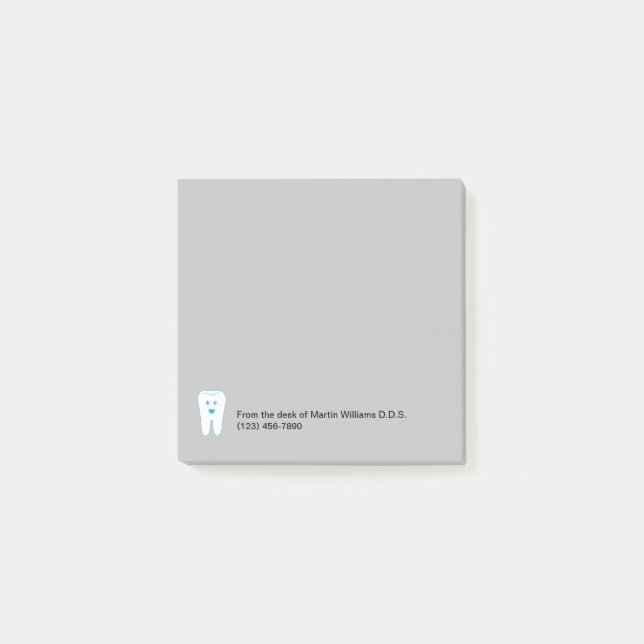 Notas Post-it® Símbolo dentario de novelas pegajosas de Office (Anverso)