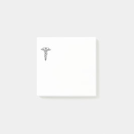 Notas Post-it® Símbolo médico de Caduceus