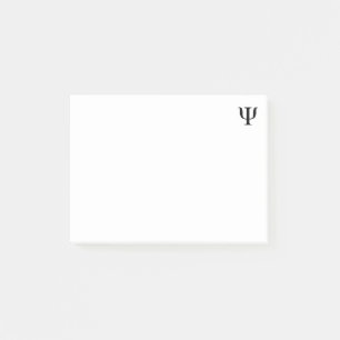 Notas Post-it® Símbolo Psi negro