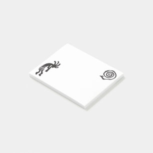 Notas Post-it® Símbolo serpiente espiral Kokopelli