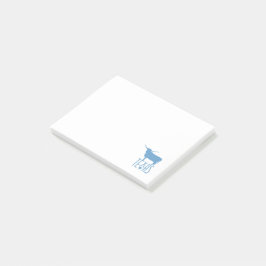 Notas Post-it® Símbolos de Texas, Longhorn, azul