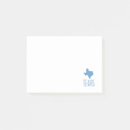 Notas Post-it® Símbolos de Texas, Texas, azul