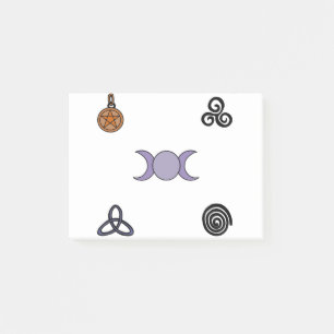 Notas Post-it® Símbolos de Wiccan y Pagan