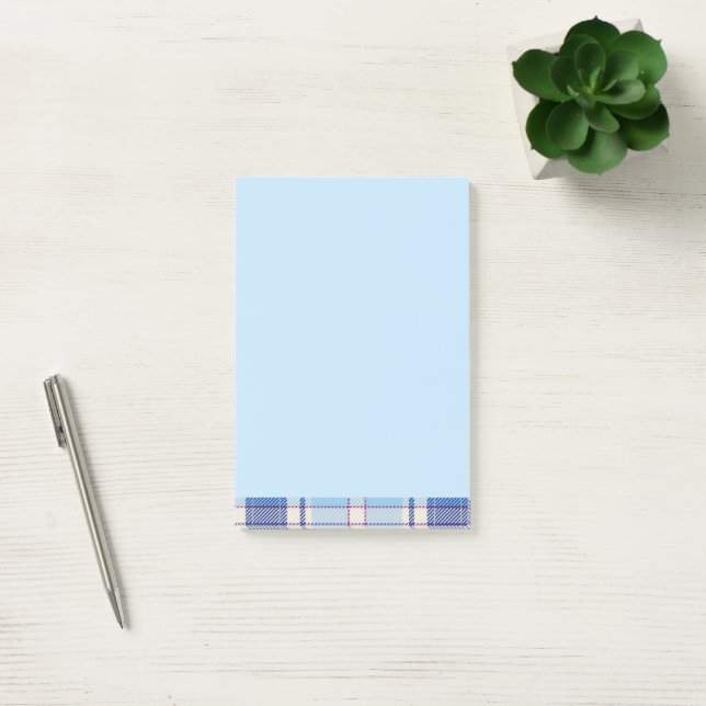 Notas Post-it® Simple estilo rústico azul Chake  (Oficina)