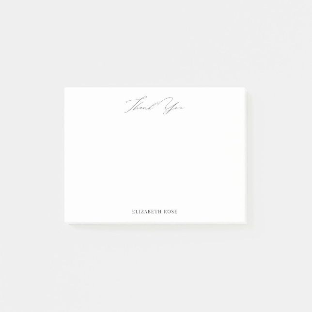 Notas Post-it® simple gracias a un nombre personalizado (Anverso)