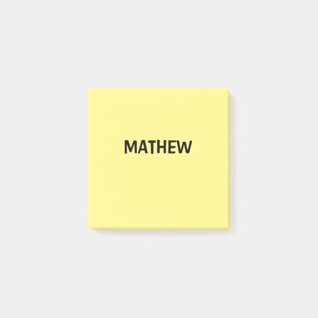 Notas Post-it® simple initial letter monogram add your name lett  (Anverso)