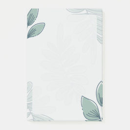 Notas Post-it® Simple Leaf Pattern Post-it Notes
