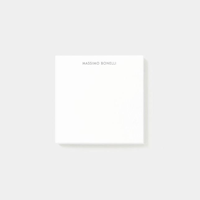 Notas Post-it® Simple Llano Moderno Elegante  (Anverso)