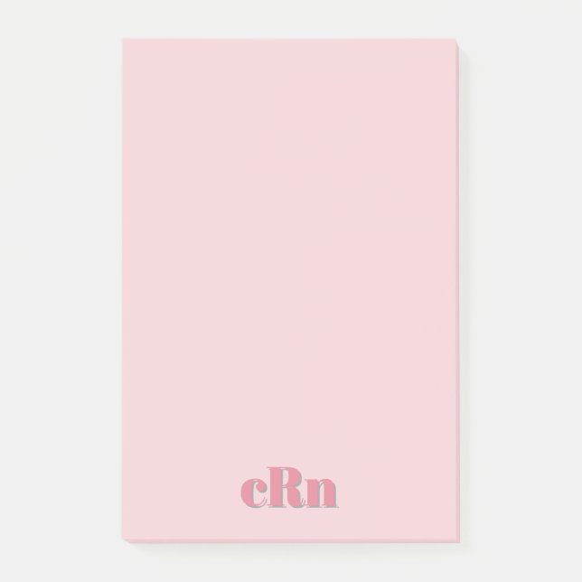 Notas Post-it® Simple Minimal Professional Pink & Red Girly (Anverso)